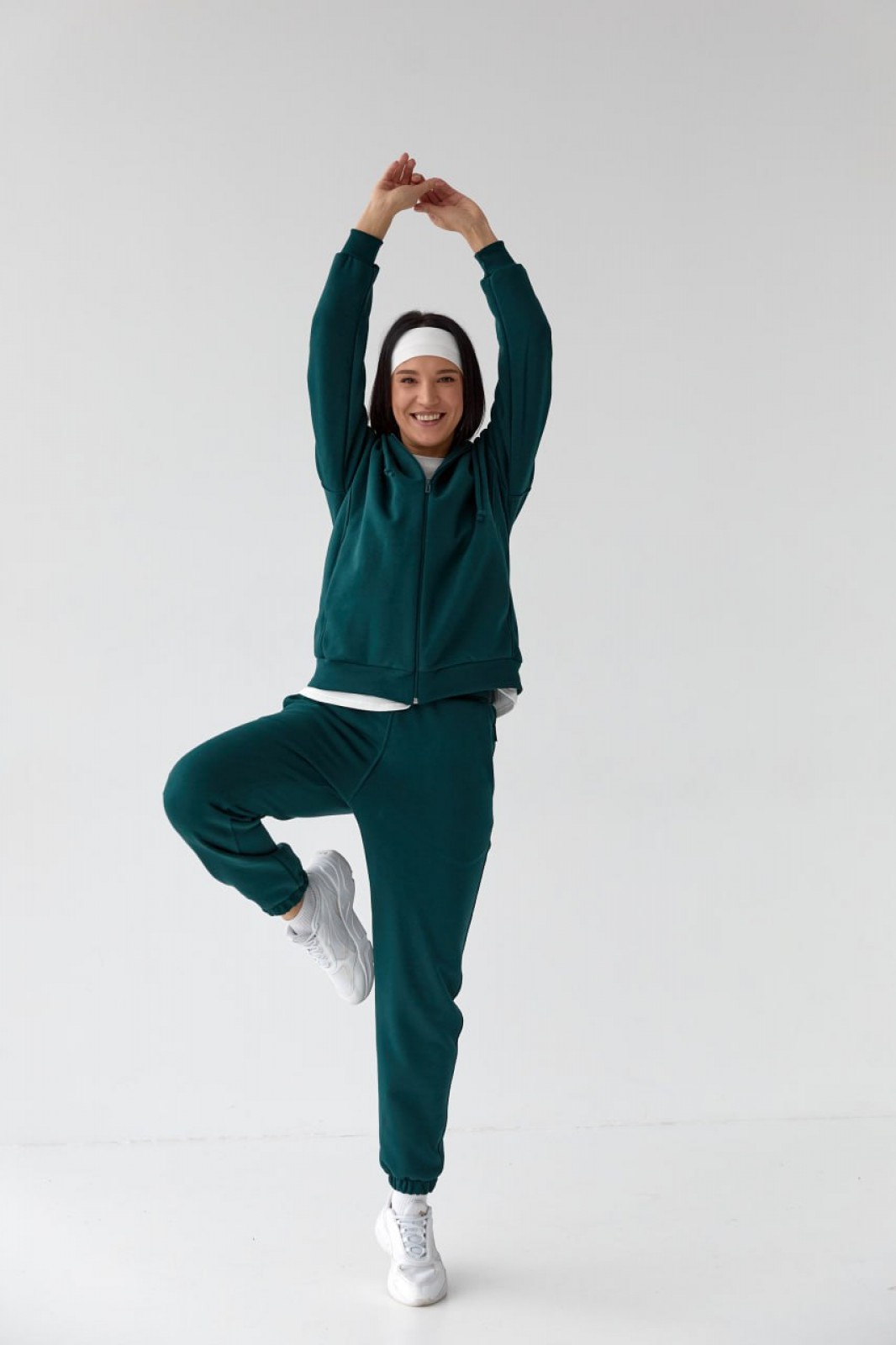 Жіночий спортивний костюм колір зелений р.M 408325