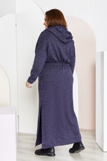 Жіноча ангорова сукня колір синій р.64/66 434295