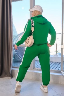 Жіночий костюм-двійка колір зелений р.54/56 454747