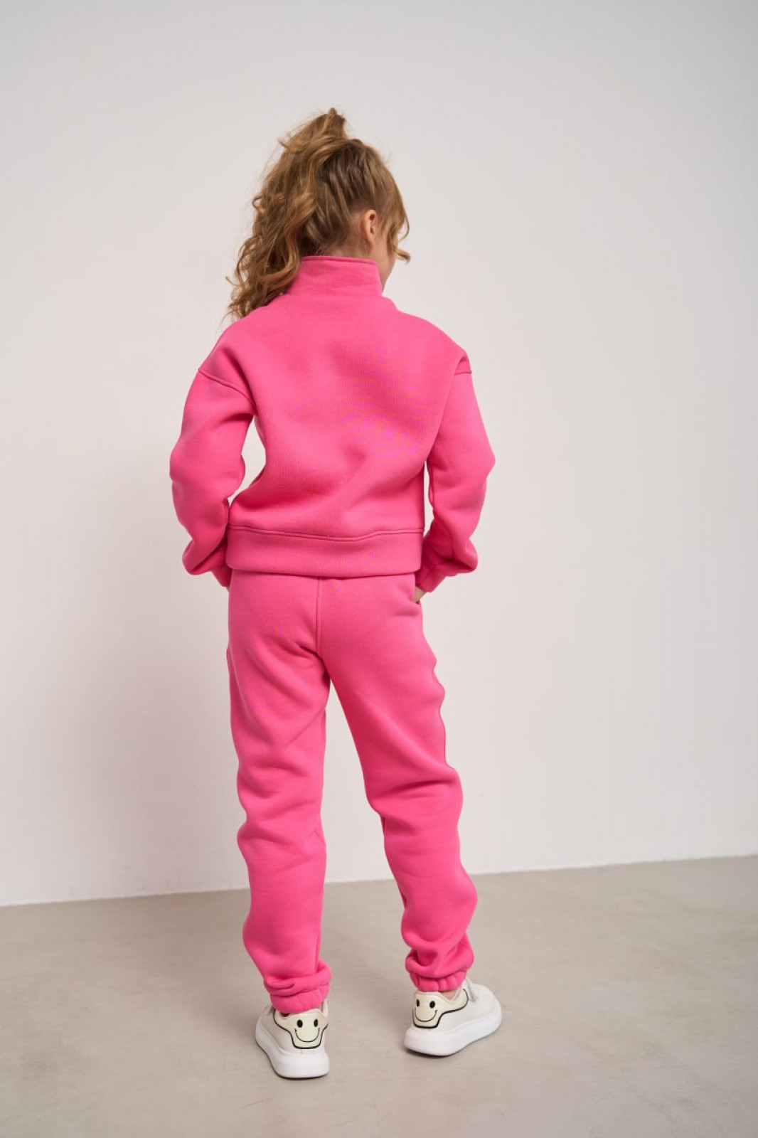 Теплий спортивний костюм для дівчинки колір барбі р.110 444382