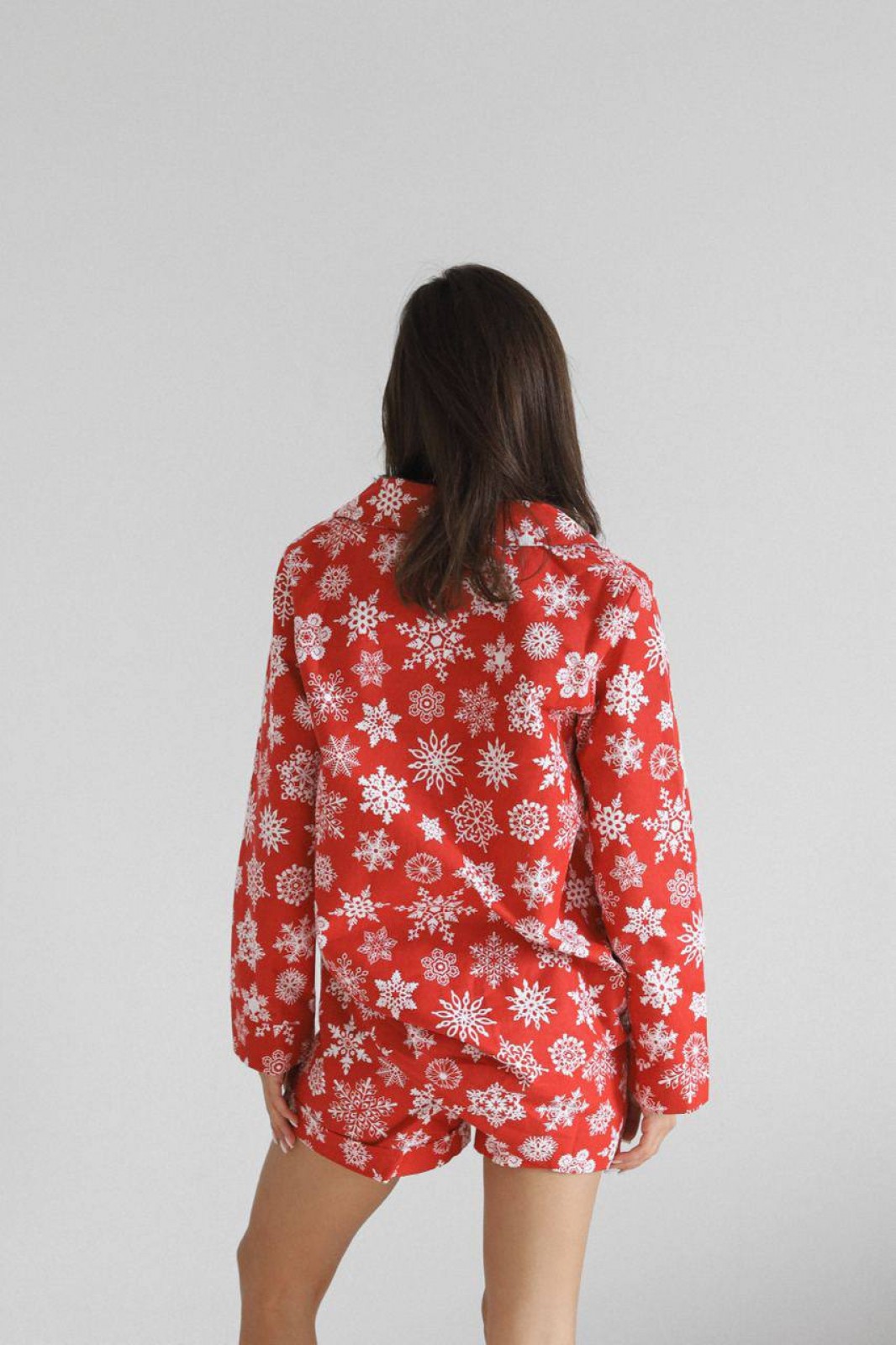 Жіночий піжамний костюм трійка колір червоний р.S 449683