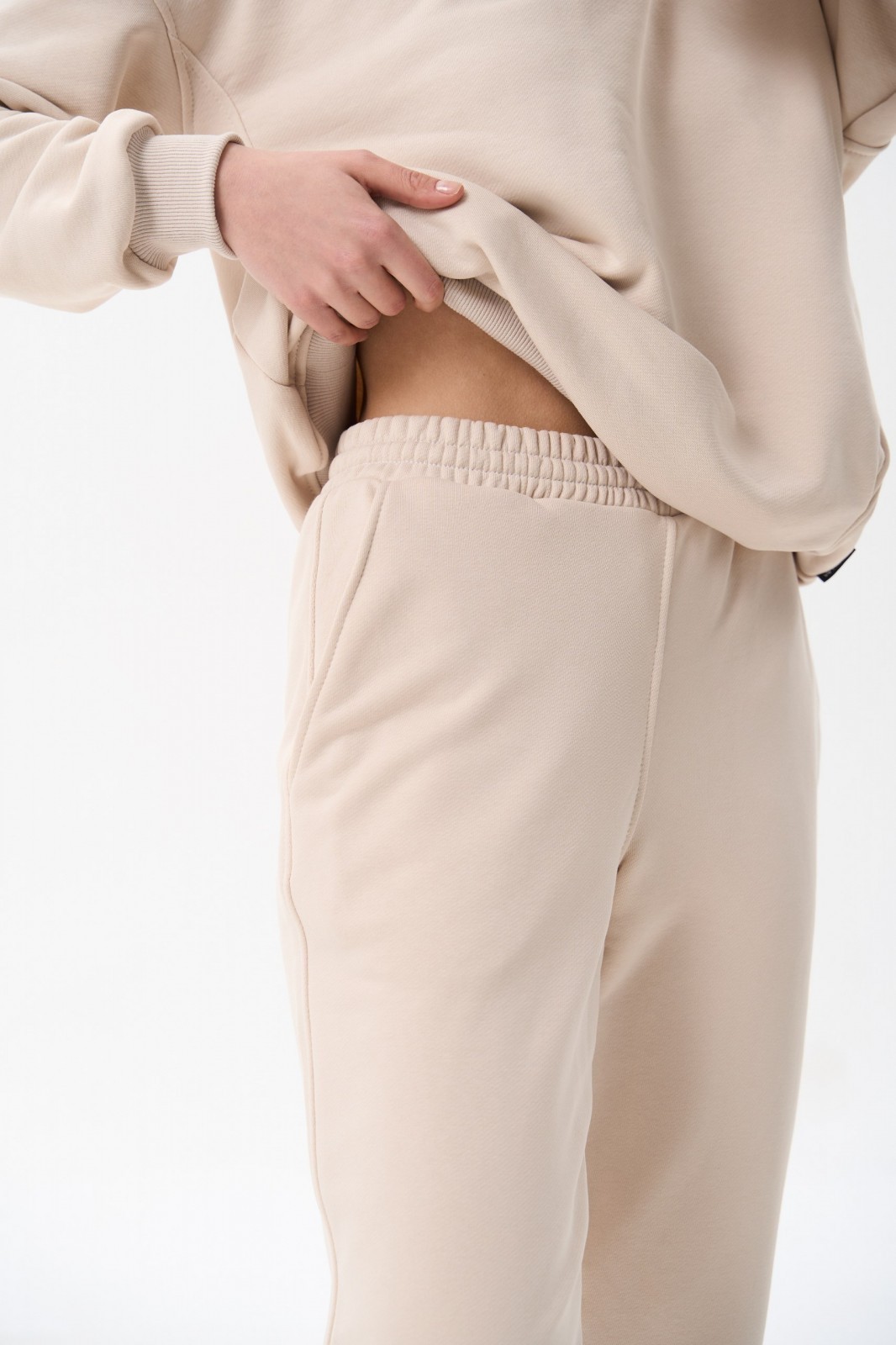 Жіночий костюм худі+джогери колір таш р.XL 454314