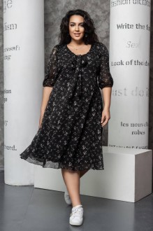 Жіноча сукня колір чорний у дрібні квіти р.52/54 433126