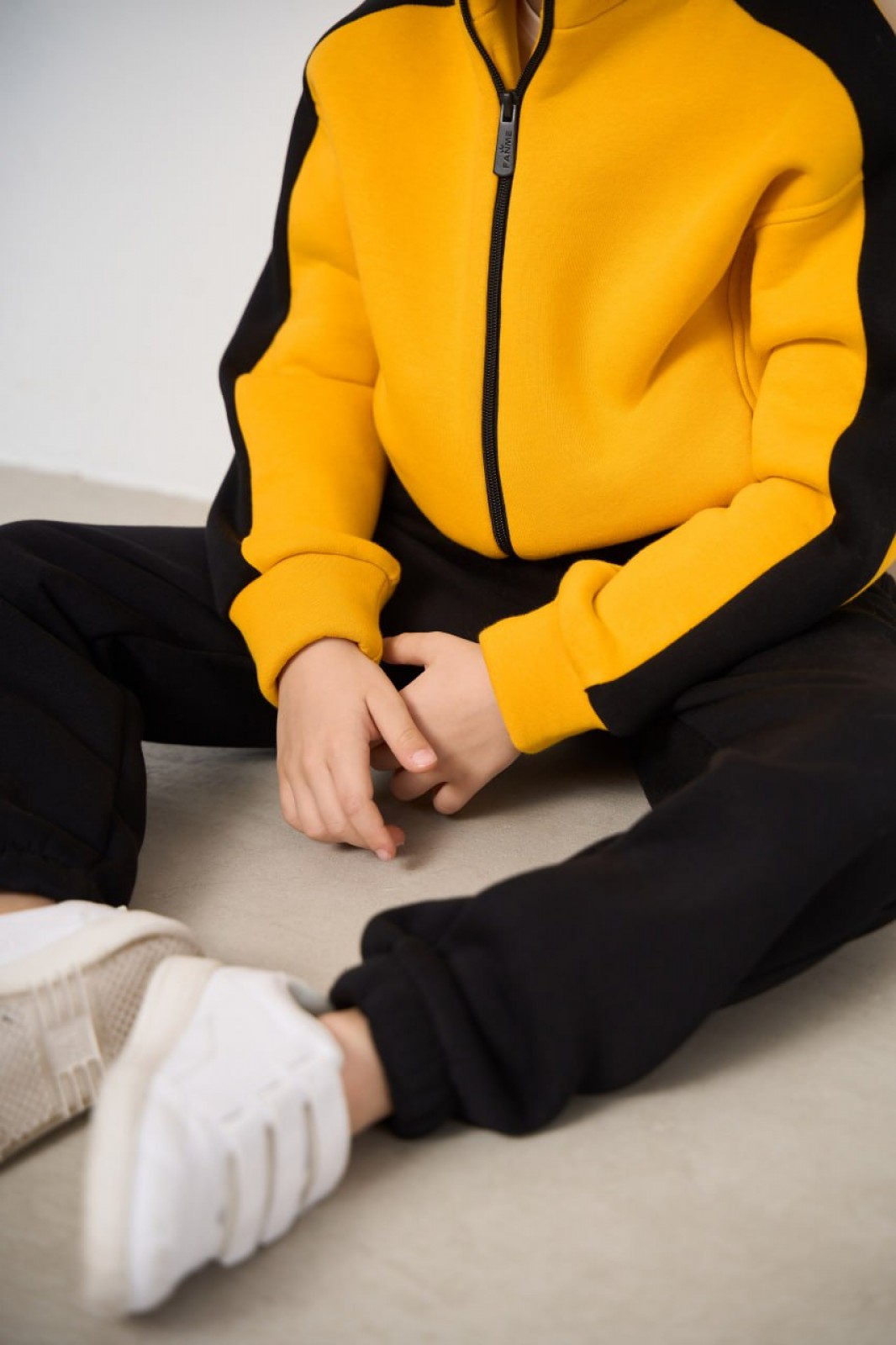 Теплий костюм для хлопчика колір жовтий р.128 447878