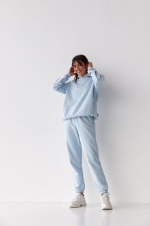 Жіночий костюм худі+джогери колір світло блакитний р.XS 454275