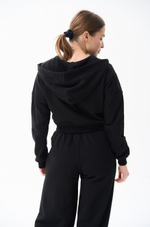Жіночий костюм двійка колір чорний р.M 454285