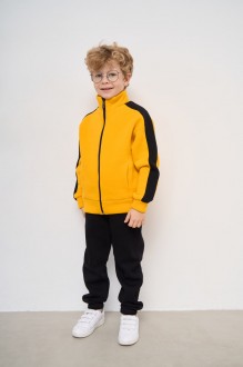 Теплий костюм для хлопчика колір жовтий р.158 447883