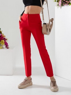 Жіночі штани червоного кольору р.XL 396738