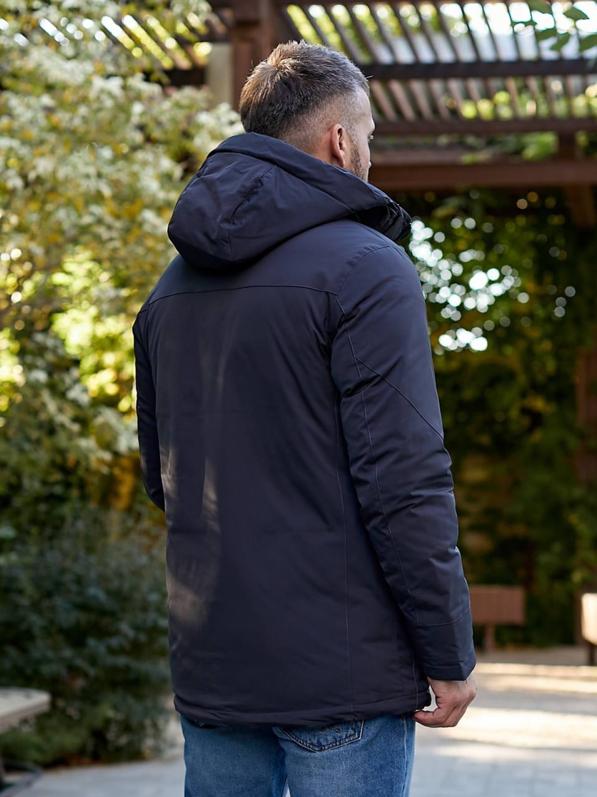 Чоловіча тепла курточка колір графіт р.54 443164