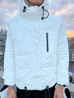Чоловіча зимова куртка колір білий р.XXL 449727