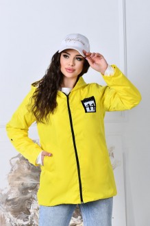 Жіноча куртка колір жовтий р.56/58 408552