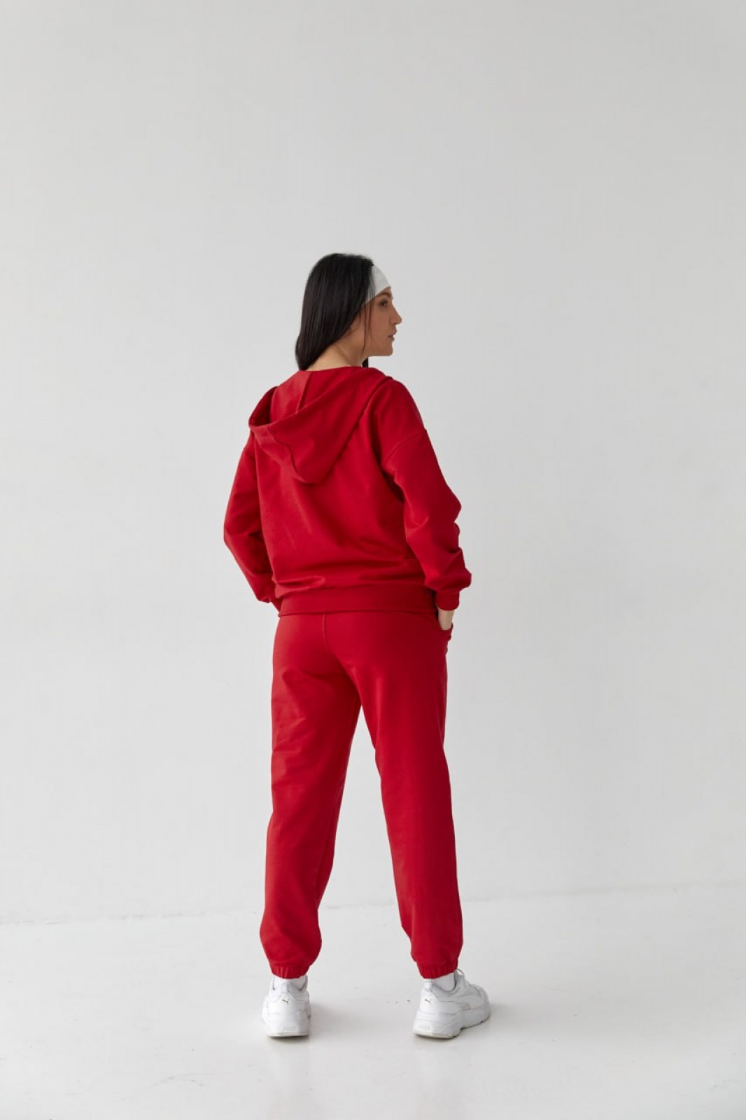 Жіночий спортивний костюм колір червоний  р.S 408343