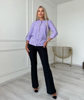 Жіноча блузка софт колір бузковий р.48/50 454161