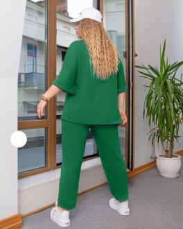 Жіночий спортивний костюм колір зелений 433487