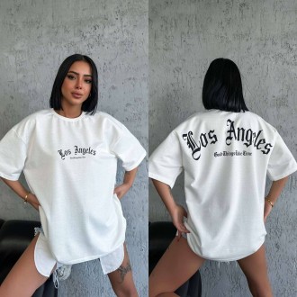 Жіноча футболка Los angeles колір білий р.M 455869