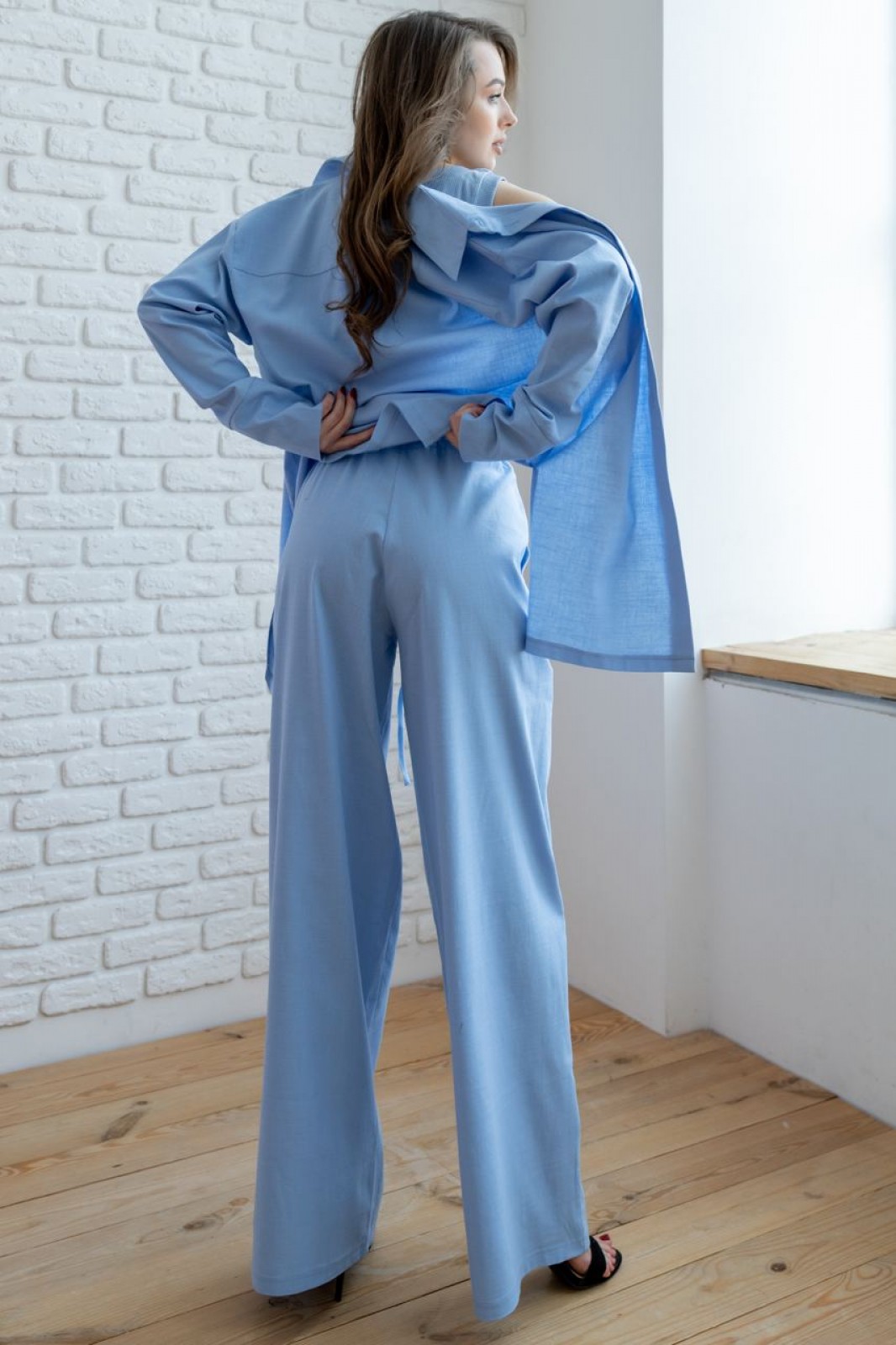 Жіночий домашній костюм - двійка Gabriel блакитний р.M 408691