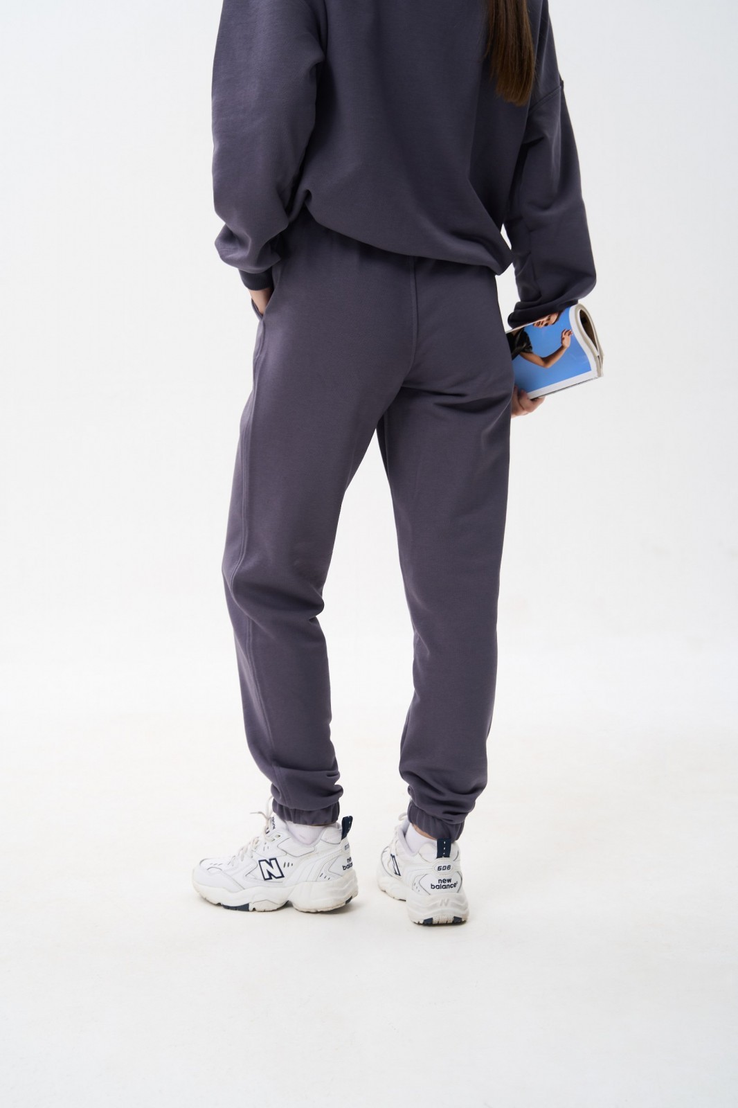 Жіночий костюм худі та джогери колір графіт р.XS 454063