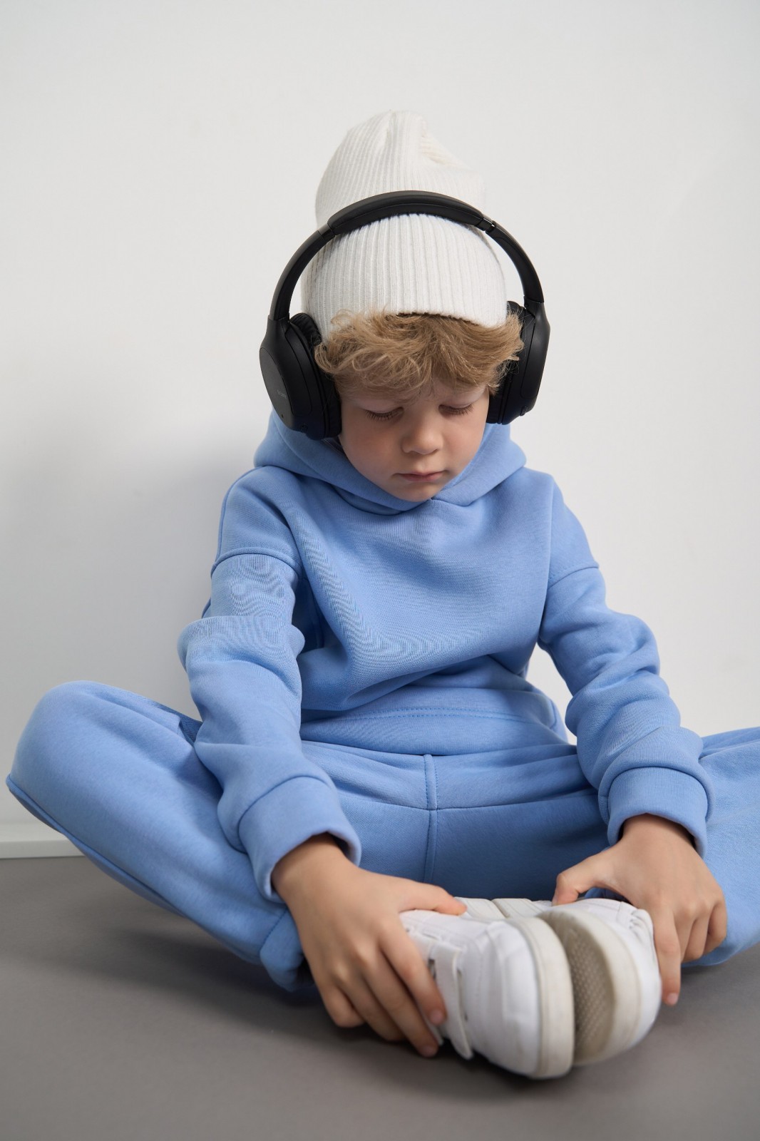 Дитячий спортивний костюм для хлопчика колір світло-блакитний р.110 444052