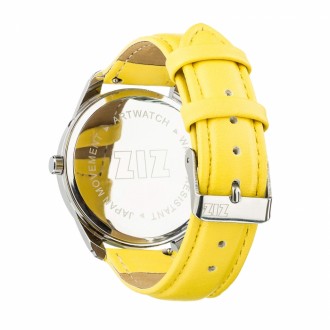 Годинник ZIZ Касета з додатковим ремінцем, ремінець лимонно-жовтий, срібло 228874