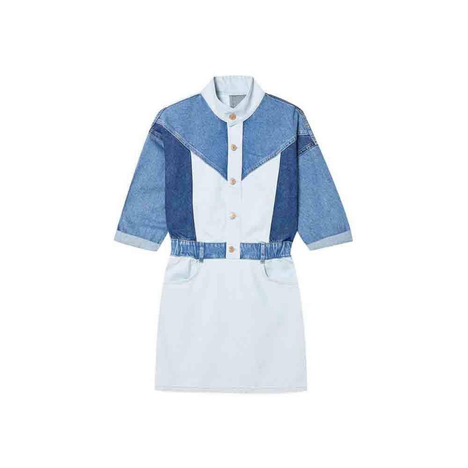 Жіноча сукня з клаптиків &quot;PRO СПРАВЖНІСТЬ&quot; колір блакитний р.L 445708