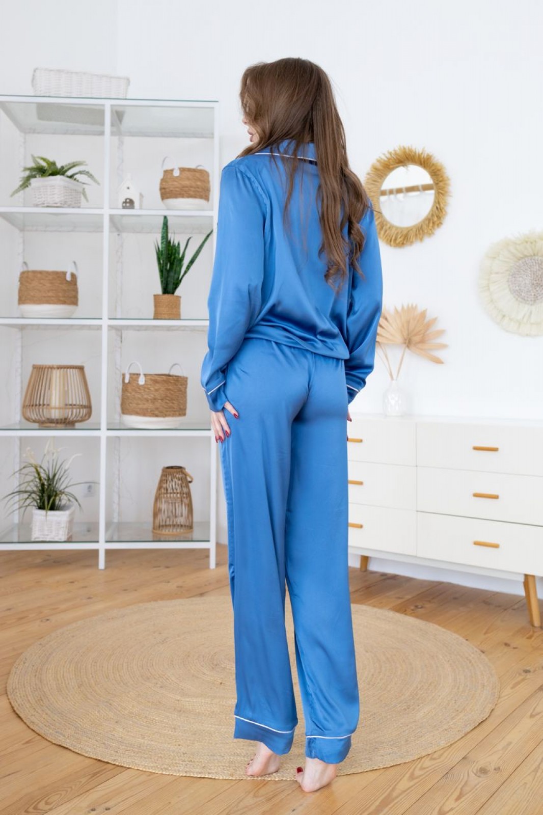 Жіноча піжама Армані Jesika колір джинсовий р.L 408686