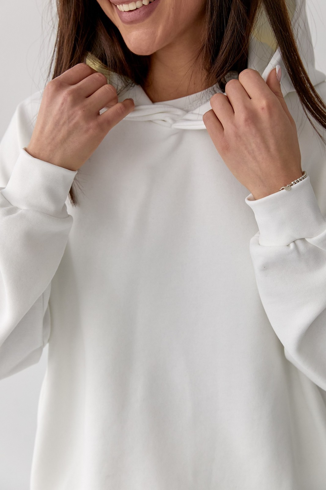 Жіночий костюм худі+джогери колір білий р.XL 454294