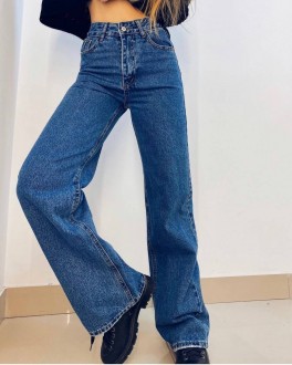 Жіночі джинси палаццо колір синій р.28 448939
