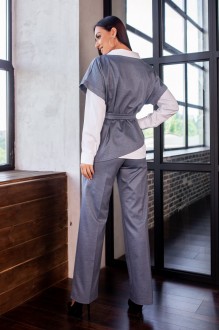 Жіночий костюм трійка колір сірий р.48/50 444551