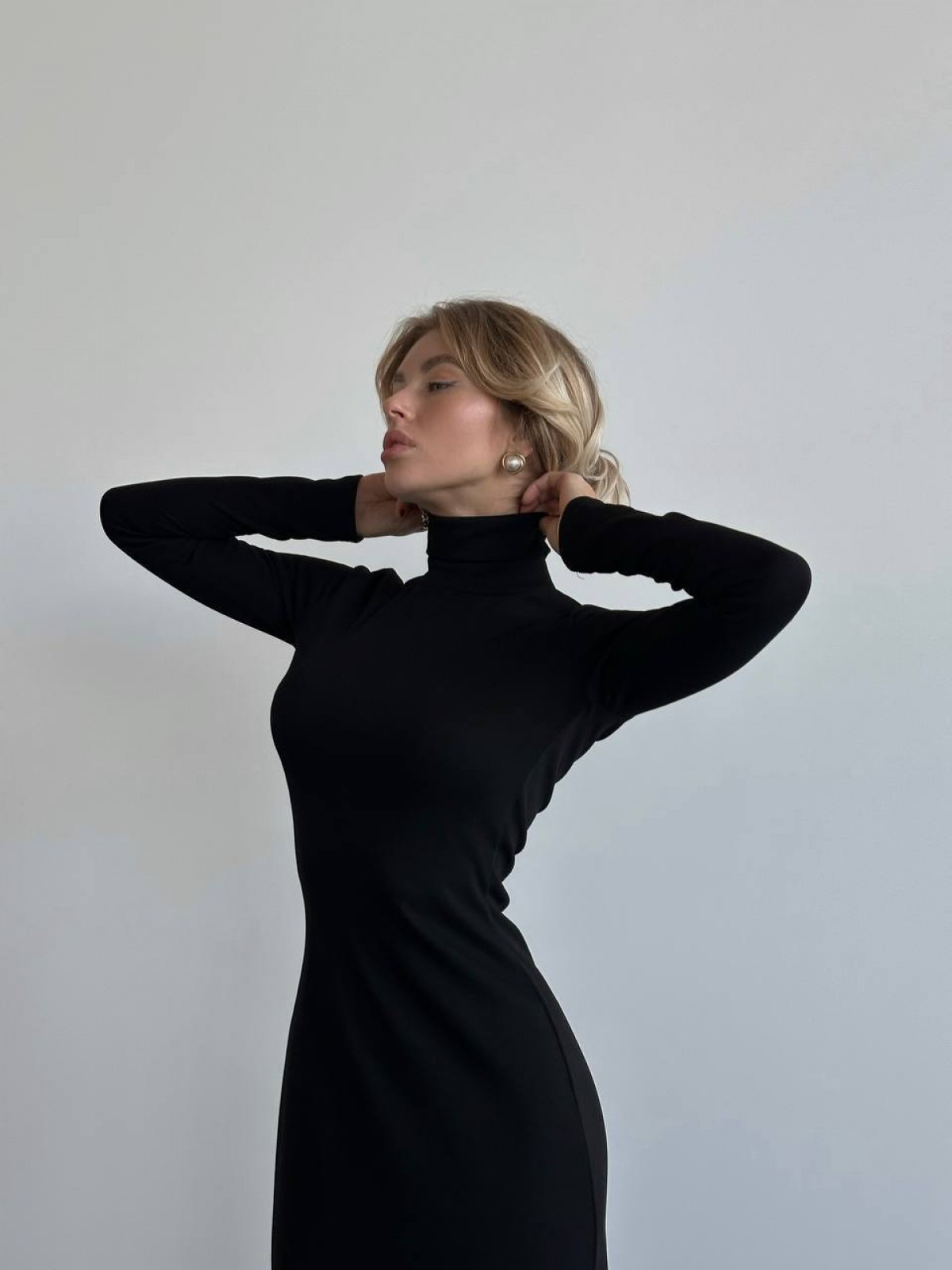 Жіноча сукня максі колір чорний р.42/44 446421