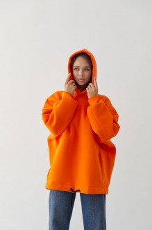 Жіноче тепле худий колір помаранч розмір Oversize 447642