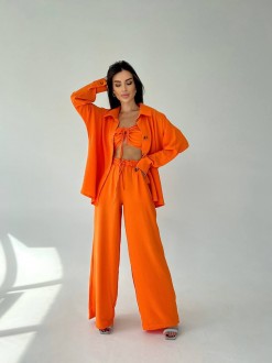 Жіночий костюм трійка колір помаранч р.44/46 459899