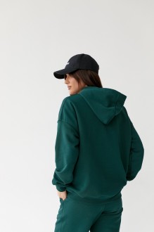 Жіночий костюм худі+джогери колір зелений р.M 454302