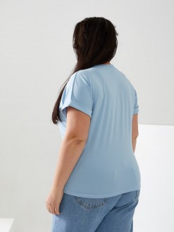 Жіноча футболка California колір блакитний р.42/46 432423