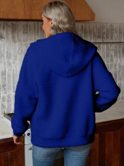 Жіноча куртка бомбер колір електрик р.50/52 442437