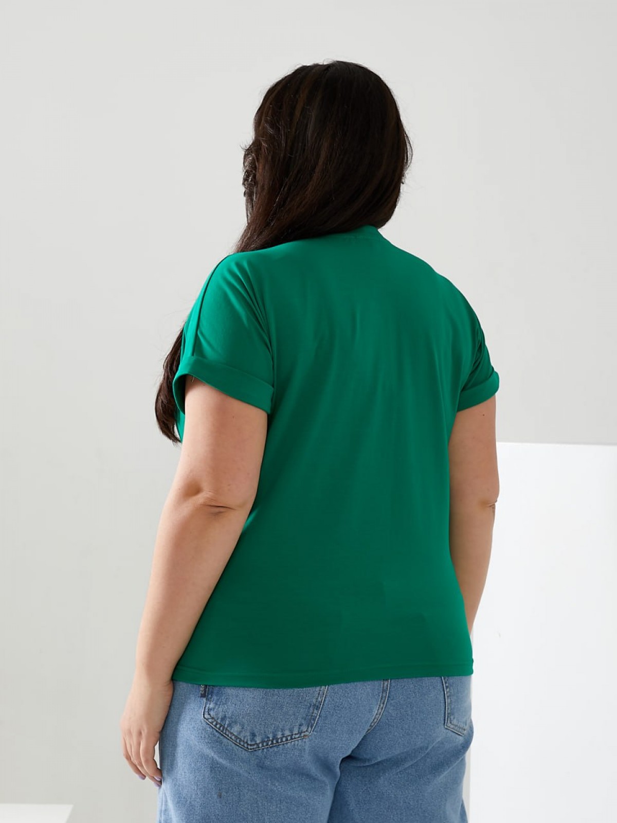 Жіноча футболка LOVE колір зелений р.42/46 432433