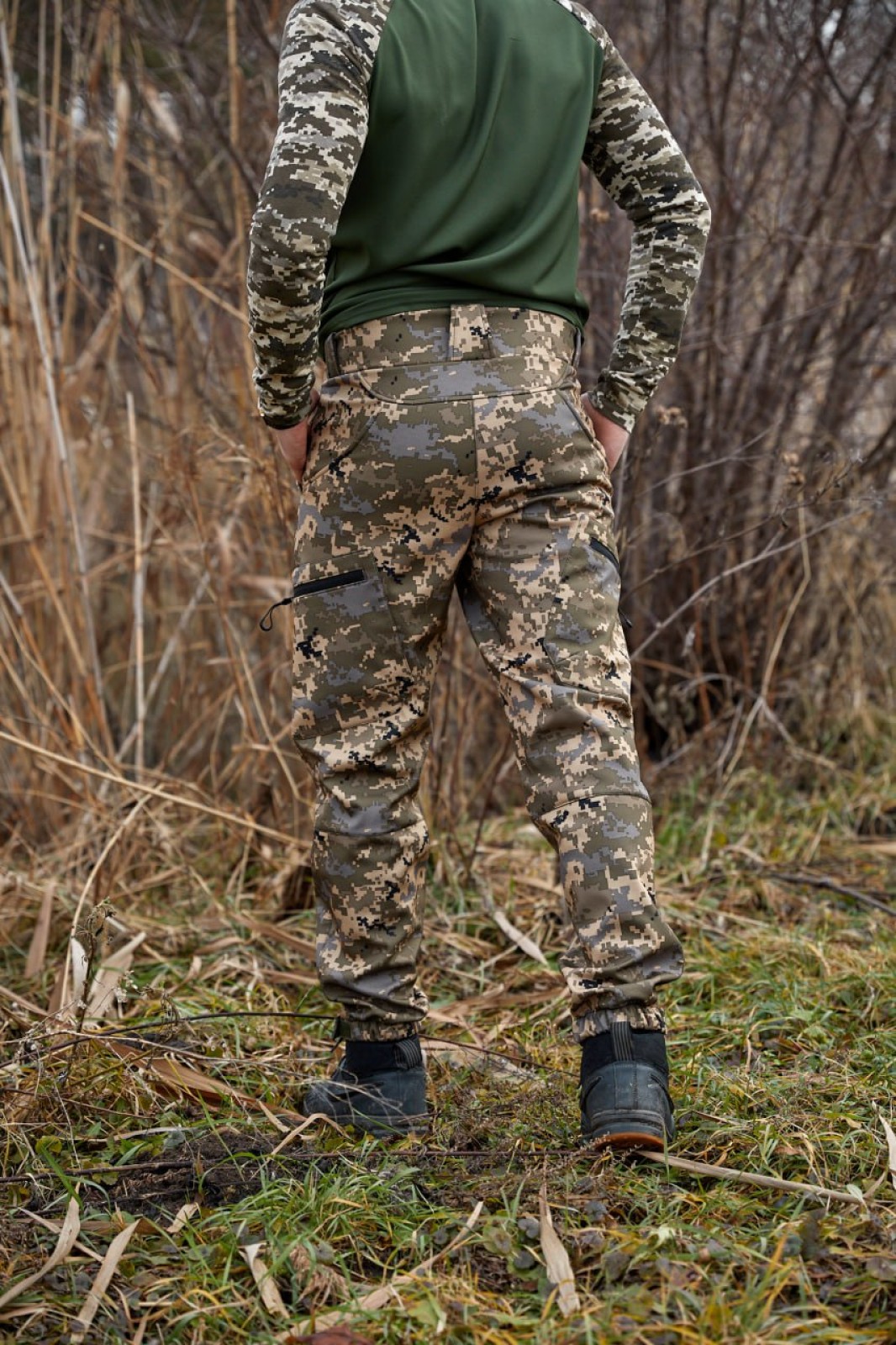 Тактичні армійські штани для полювання та риболовлі різнокольорові р.M 405097