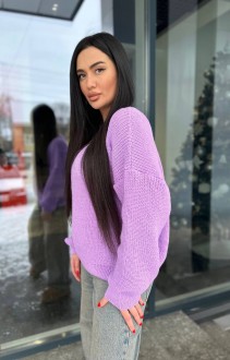 Жіночий светр колір бузок р.44/60 454052