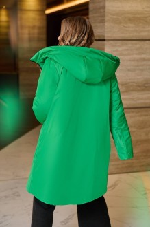 Жіноча двостороння куртка чорно-зеленого кольору розмір 54/56 382686