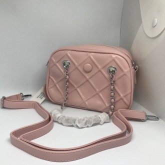 Жіноча сумочка з ремінцем колір рожевий 435294