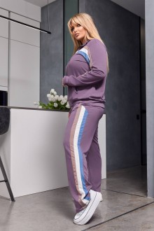Жіночий спортивний костюм колір фрез-джинс р.54/56 453349