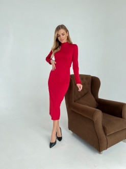 Жіноча сукня з відкритою спиною червоного кольору р.L 384884