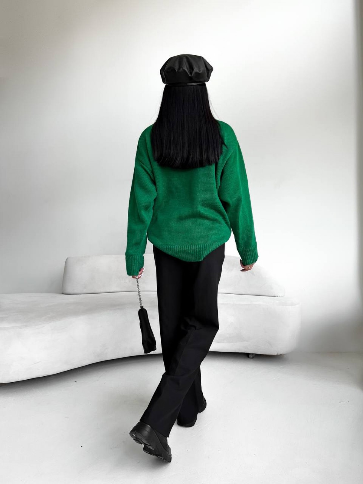 Жіночий светр колір зелений р.42/46 441953
