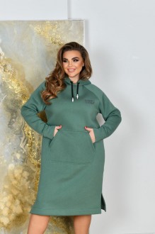 Жіноча сукня у спортивному стилі колір оливка р.52 448278