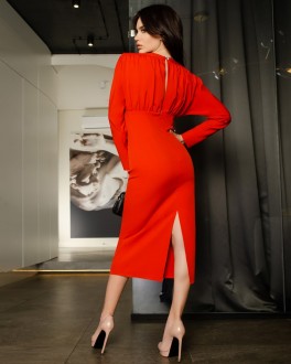 Жіноча сукня червоного кольору р.42 384788