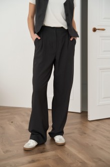 Жіночі штани палаццо колір графіт р.XS 451400