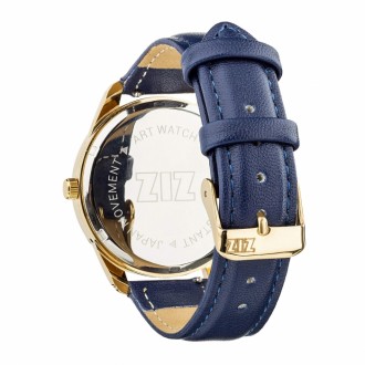 Годинник ZIZ Мінімалізм, ремінець нічна синь, золото і додатковий ремінець 142880