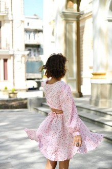 Жіноча сукня Sara колір рожевий р.S 438876