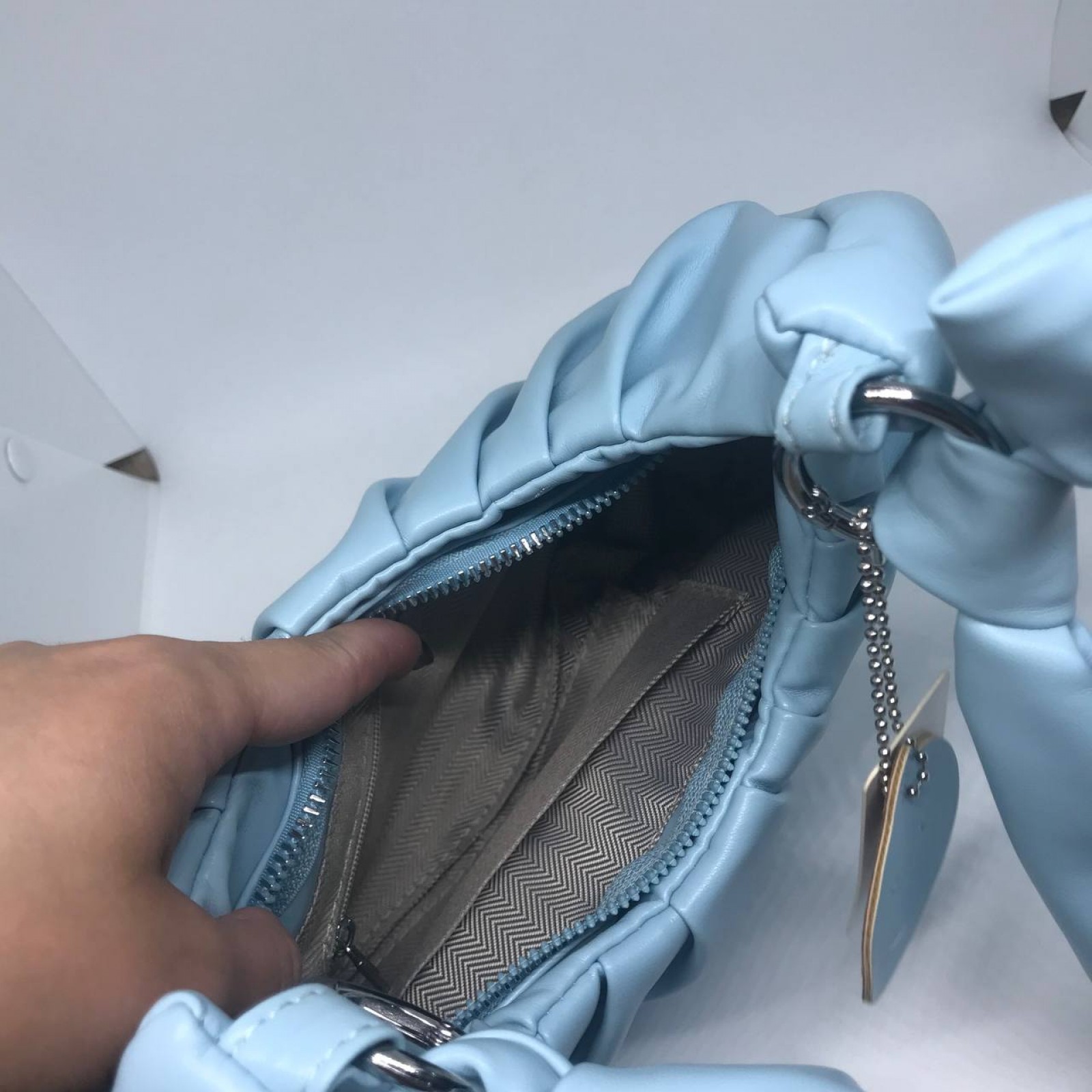 Жіноча сумочка колір насичений блакитний 437288