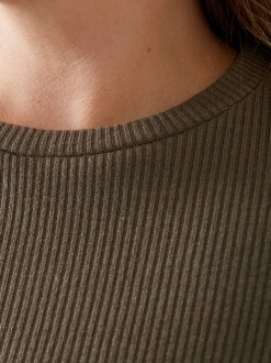 Жіночий светр із ангори колір оливковий р.52/54 448752