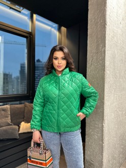Жіноча тепла куртка колір зелений р.42/44 451113